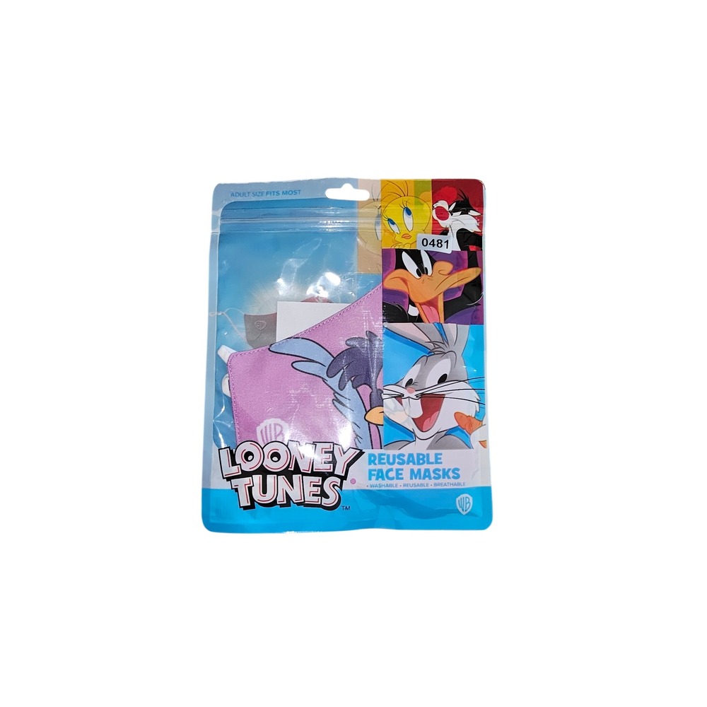 Looney Tunes Reusable Face Mask Bugs Bunny Daffy Duck Road Runner #480-484